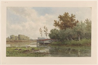 Landscape with water and ducks, 1832-1892. Creator: Willem Roelofs.