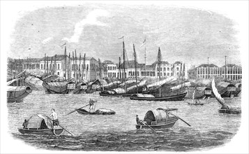The British Factories at Canton, 1857. Creator: Unknown.