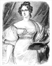 The late Duchess of Rutland - from the portrait by G. Sanders, 1857. Creators: John Lucas, Samuel Cousins.