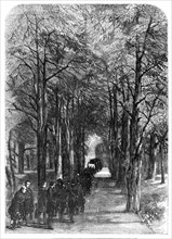 The Procession to the Mausoleum, 1857. Creator: Edmund Evans.