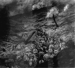 'En plein chaos: devant Douaumont, le quatrieme mois de la bataille de Verdun', 1916. Creator: Georges Bertin Scott.