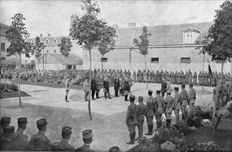 '' La Medaille Militaire de Petain; Le 23 aout 1918, au grand quartier general, a provins..., 1918. Creator: Unknown.