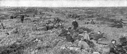 ''Les Americains dans le Saillant de Saint-Mihiel; Jour de victoire; infanterie americaine..., 1918. Creator: Unknown.