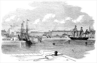The Great Western Docks, Plymouth: the Floating Dock, 1857. Creator: Unknown.