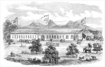 The Industrial and Agricultural Exhibition at Coimbatore, Madras Presidency, 1857. Creator: Unknown.