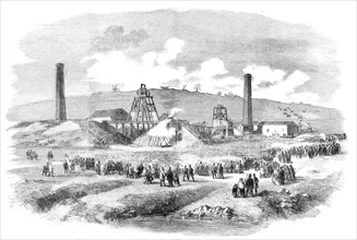 Lundhill Colliery, Barnsley, the Scene of the Recent Explosion, 1857. Creator: Unknown.