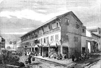 The War in China - Victoria Hong-Kong: Queen's-Road West, 1857. Creator: Unknown.
