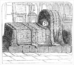 Tomb of the Infant Daughter of James I, in Westminster Abbey, 1857. Creator: Unknown.