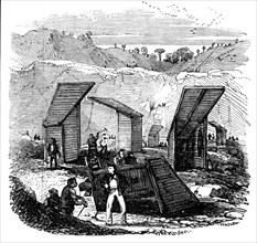 Granite Quarrymen's Huts, 1857. Creator: Unknown.