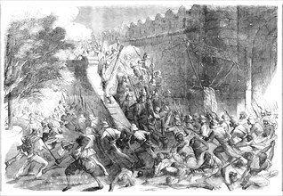 The Storming of Delhi, the Cashmere Gate, 1857. Creator: Unknown.