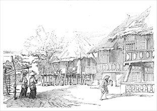 Nipa Houses at Manilla, 1857. Creator: Unknown.