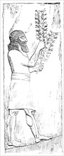 The British Museum - Nineveh Sculptures: Locust-bearer, 1857. Creator: Unknown.