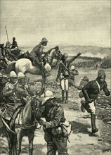 'The Battle of Omdurman: MacDonald's Brigade Repelling the Dervish Onslaught', c1900. Creator: H.M.P..
