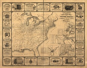 A new and complete railroad map of the United States compiled from reliable sources, 1857. Creator: Anonymous master.