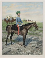 Archduke Albrecht of Austria (1817-1895) on the maneuver field, c.1900. Creator: Myrbach-Rheinfeld, Felician von (1853-1940).