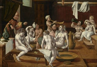 Bathhouse Scene, 16th century. Creator: Anonymous.