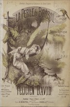Cover of the vocal score of opera La Perle du Brésil (The Pearl of Brazil) by Félicien David, c.1884 Creator: Anonymous.