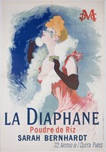 La Diaphane. Poudre de Riz (Poster), 1896-1898. Creator: Chéret, Jules (1836-1932).
