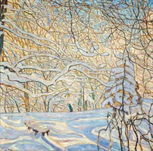 Neige dans la forêt (Snow in the forest), 1913. Creator: Manievich (Manevich), Abraham (Abram) (1883-1942).