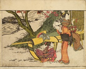 Outing to View Maples in Autumn. From the Picture Book of Flowers of the Four Seasons..., 1801. Creator: Utamaro, Kitagawa (1753-1806).