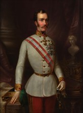 Portrait of Emperor Franz Joseph I of Austria, 1854. Creator: Maschek, Franz (1799-1862).