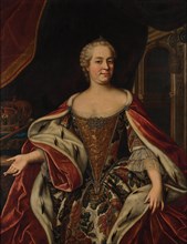 Portrait of Empress Maria Theresia of Austria (1717-1780). Creator: Van Loo, Carle (1705-1765).