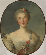 Portrait of Louise Henriette de Bourbon (1726-1759), Duchess of Orléans, 1790-1791. Creator: David, Jacques Louis, (School)  .