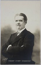 Portrait of the composer Vincent d'Indy (1851-1931), ca 1904-1906. Creator: Boyer, Paul (1861-1908).