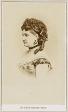 Portrait of the opera singer Carlotta Patti (1835-1889). Creator: Photo studio Reutlinger, Paris  .