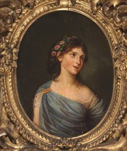 Portrait of Varvara Ivanovna Ladomirskaya (1785-1840), later Princess Naryshkina. Creator: Guttenbrunn, Ludwig (1750-1819).