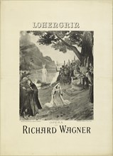 Poster for the opera Lohengrin by Richard Wagner, 1891. Creator: Rochegrosse, Georges Antoine (1859-1938).