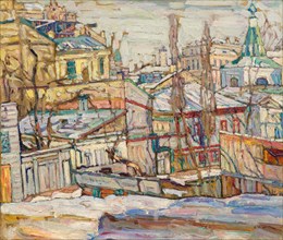 Snow, Kiev, c.1915. Creator: Manievich (Manevich), Abraham (Abram) (1883-1942).