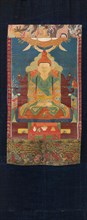 Thangka of the Tibetan king Songtsen Gampo, 18th century. Creator: Tibetan culture.