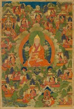 Thangka of Tsongkhapa, 18th century. Creator: Tibetan culture.