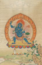 Thangka of Vajrapani, 18th century. Creator: Tibetan culture.