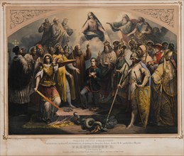 The rescue of Emperor Franz Joseph I of Austria: the attempted assassination on Feb 18, 1853, 1853. Creator: Leybold, Eduard Friedrich (1798-1879).