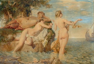 Ulysses and the Sirens, Mid of the 19th cen.. Creator: Menn, Barthélemy (1815-1893).