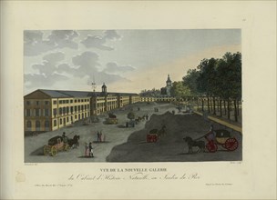Vue de la nouvelle galerie du Cabinet d'histoire naturelle, au Jardin du roi, 1817-1824. Creator: Courvoisier-Voisin, Henri (1757-1830).