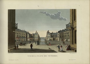 Vue de la place des Victoires, 1817-1824. Creator: Courvoisier-Voisin, Henri (1757-1830).