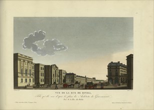 Vue de la rue de Rivoli, telle qu'elle sera d'après les plans des architectes du..., 1817-24. Creator: Courvoisier-Voisin, Henri (1757-1830).