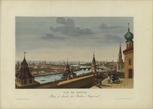 Vue de Moscou, prise à droite du Balcon impérial, 1817-1824. Creator: Courvoisier-Voisin, Henri (1757-1830).