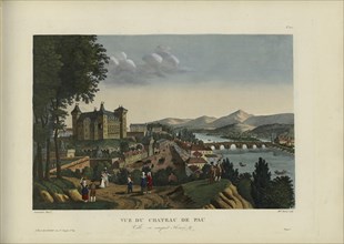 Vue du château de Pau, ville où naquit Henri IV (The Pau Castle, birthplace of Henry IV.), 1817-1824 Creator: Courvoisier-Voisin, Henri (1757-1830).