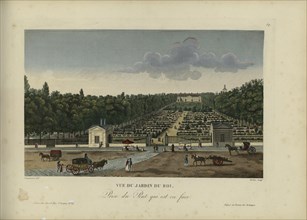 Vue du Jardin du roi, prise du pont qui est en face, 1817-1824. Creator: Courvoisier-Voisin, Henri (1757-1830).