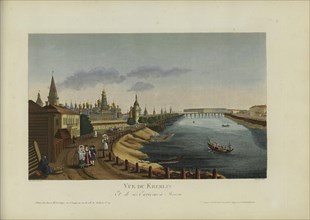 Vue du Kremlin, et de ses environs à Moscou, 1817-1824. Creator: Courvoisier-Voisin, Henri (1757-1830).