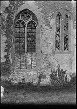 Detail of windows at a church probably in Worcestershire, c1938. Creator: Marjory L Wight.