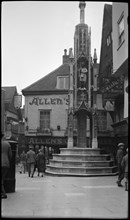 Butter Cross, High Street, Winchester, Hampshire, 1940-1949. Creator: Ethel Booty.