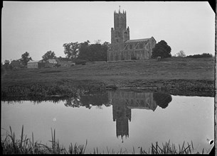 St Mary and All Saints Church, Fotheringhay, East Northamptonshire, Northamptonshire, 1936. Creator: Marjory L Wight.