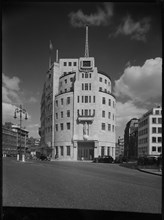Broadcasting House, Portland Place, Marylebone, City of Westminster, London, 1945-1960. Creator: Margaret F Harker.