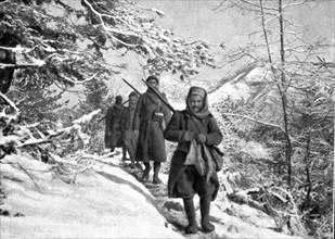 'La campagne d'hiver en Orient; Types d'Albanais amis, combattant avec les troupes alliees', 1917. Creator: Unknown.