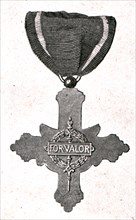 'Decorations de Guerre; La croix de guerre americaine, vue de revers', 1917. Creator: Unknown.